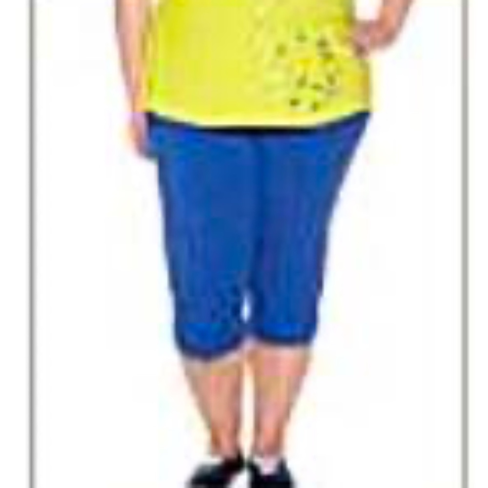 CAPRIS, MINI-RUFFLE, BLUE ECLIPSE, SIZE 5X, PULL ON, ACTIVE ZONE for PENNINGTONS